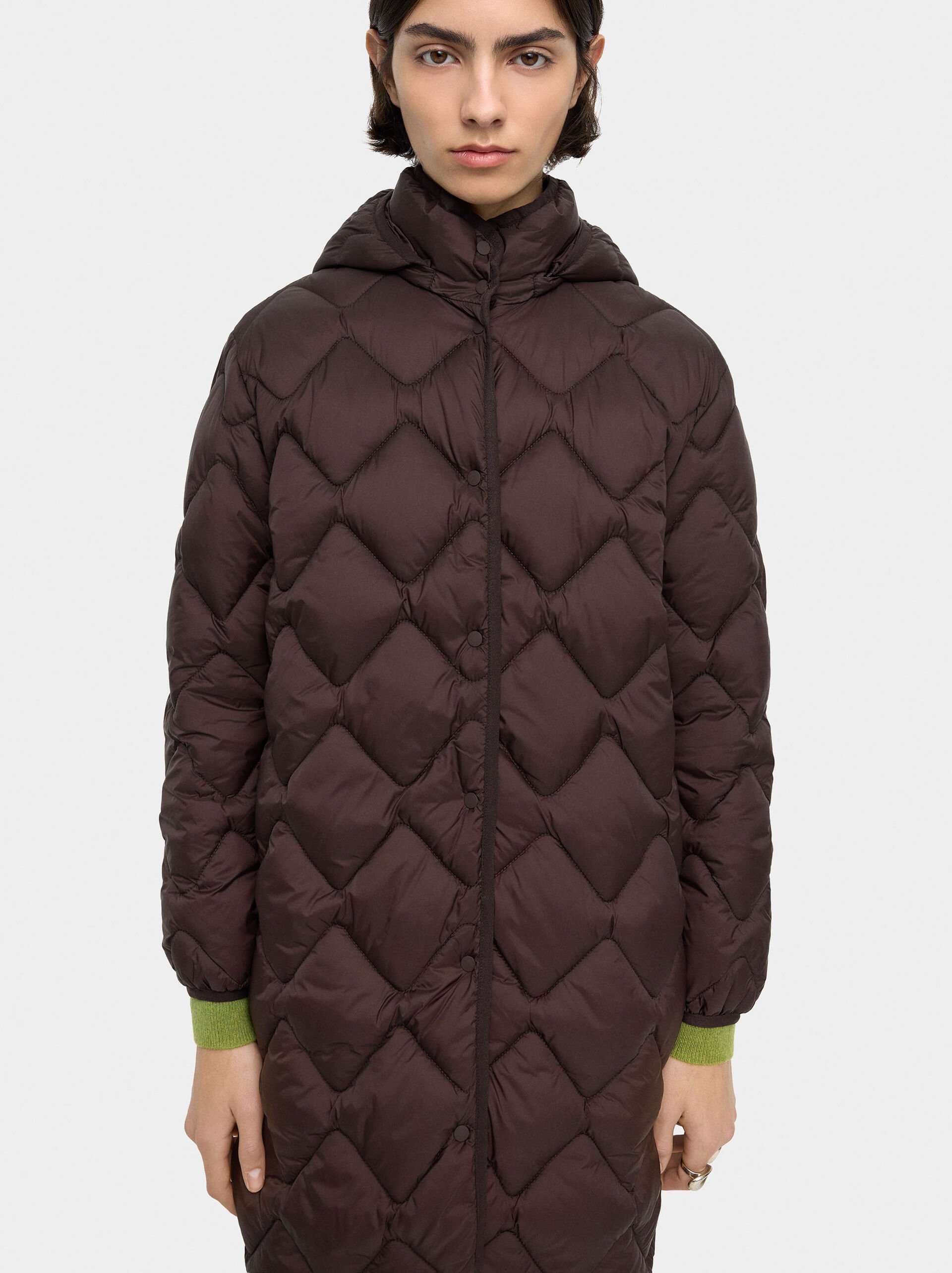 Long padded coat image number 2.0