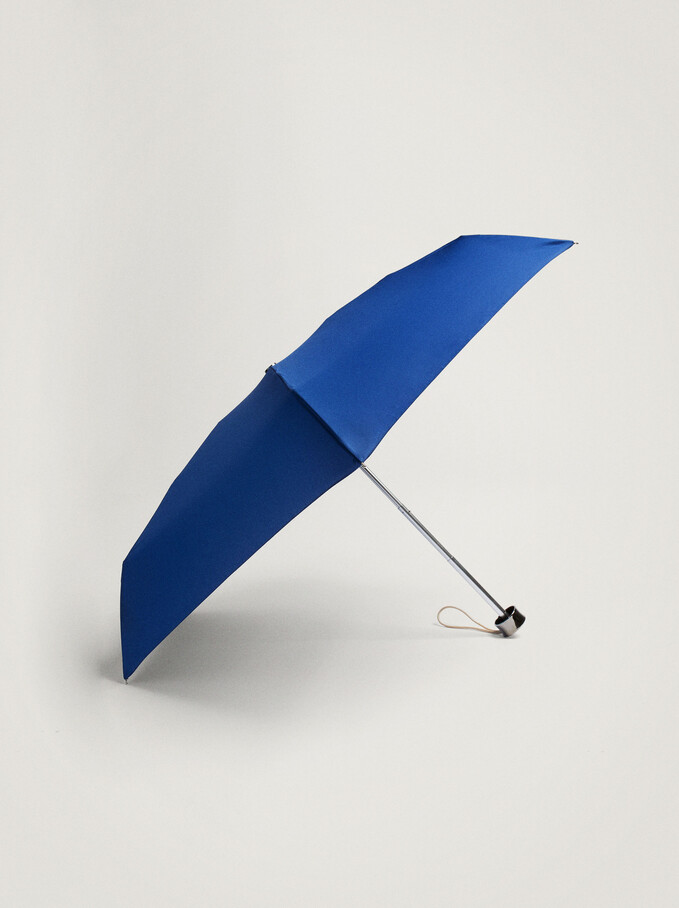 Small Folding Umbrella, Navy, hi-res