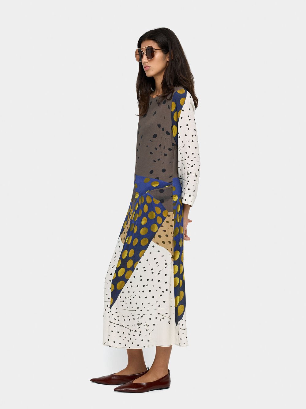 Long printed dress