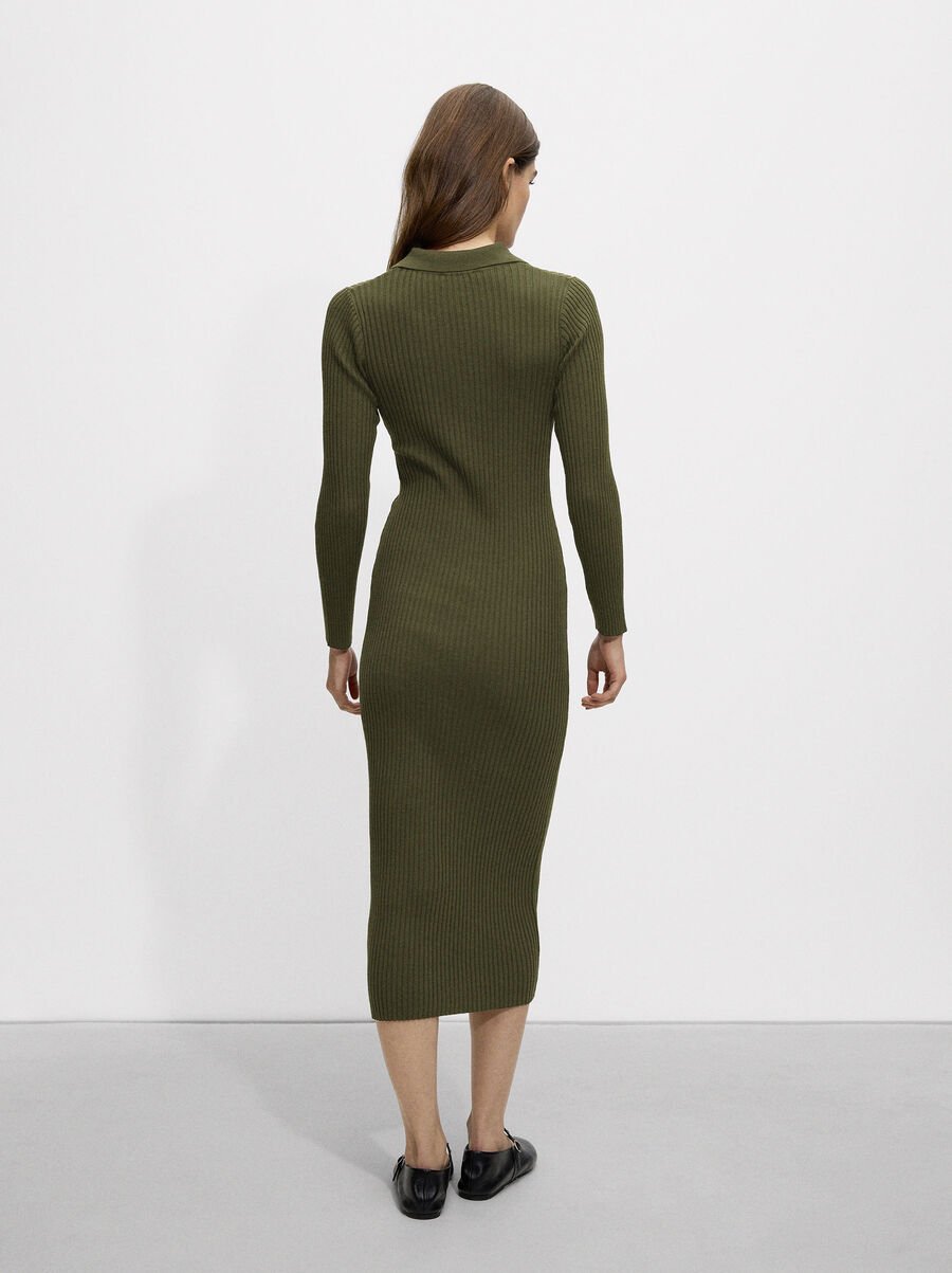 Ribbed knit dress