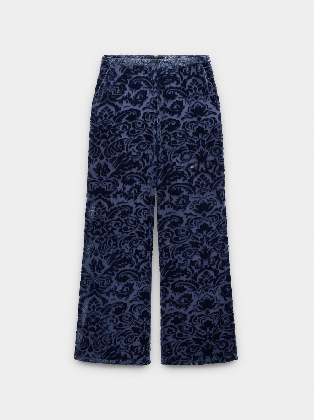 Semitransparente Jacquardhose