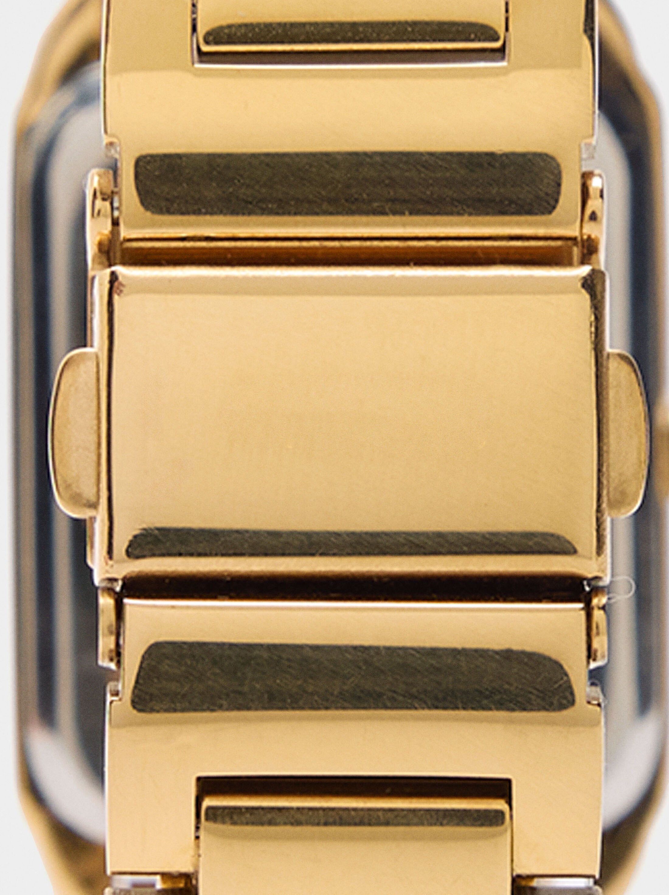 Rectangular watch with stainless steel bracelet image number 4.0