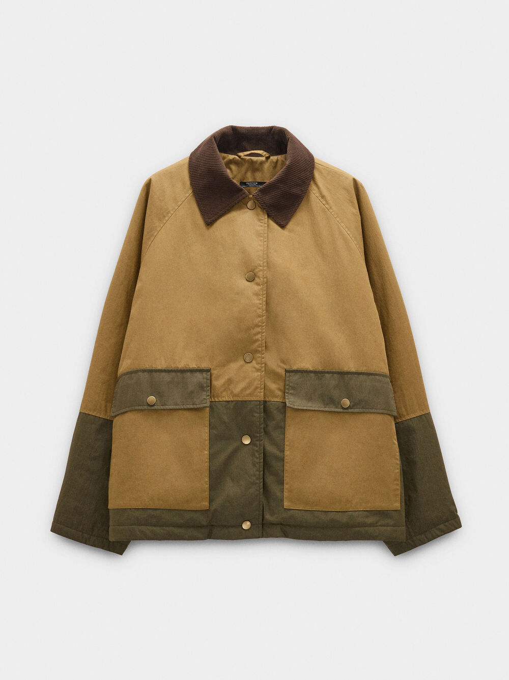 Jacket with cotton contrast