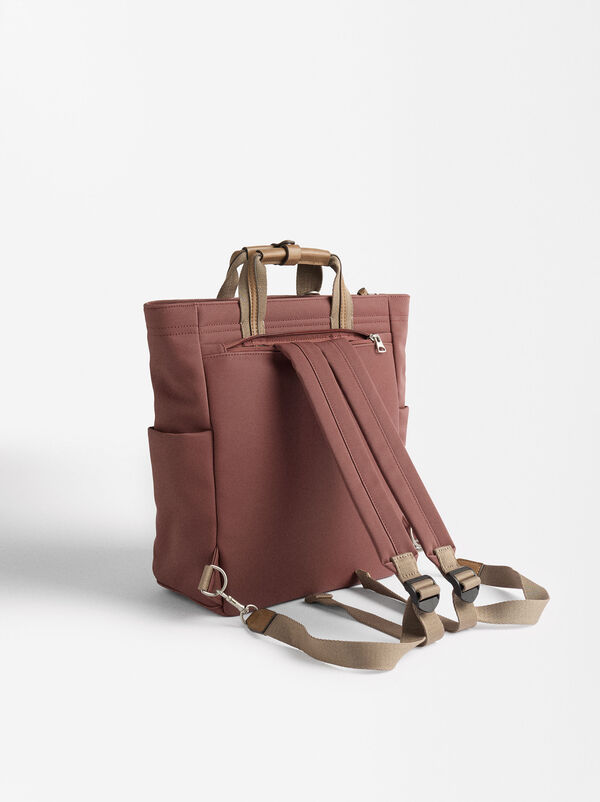 Nylon-effect backpack for 13" laptop