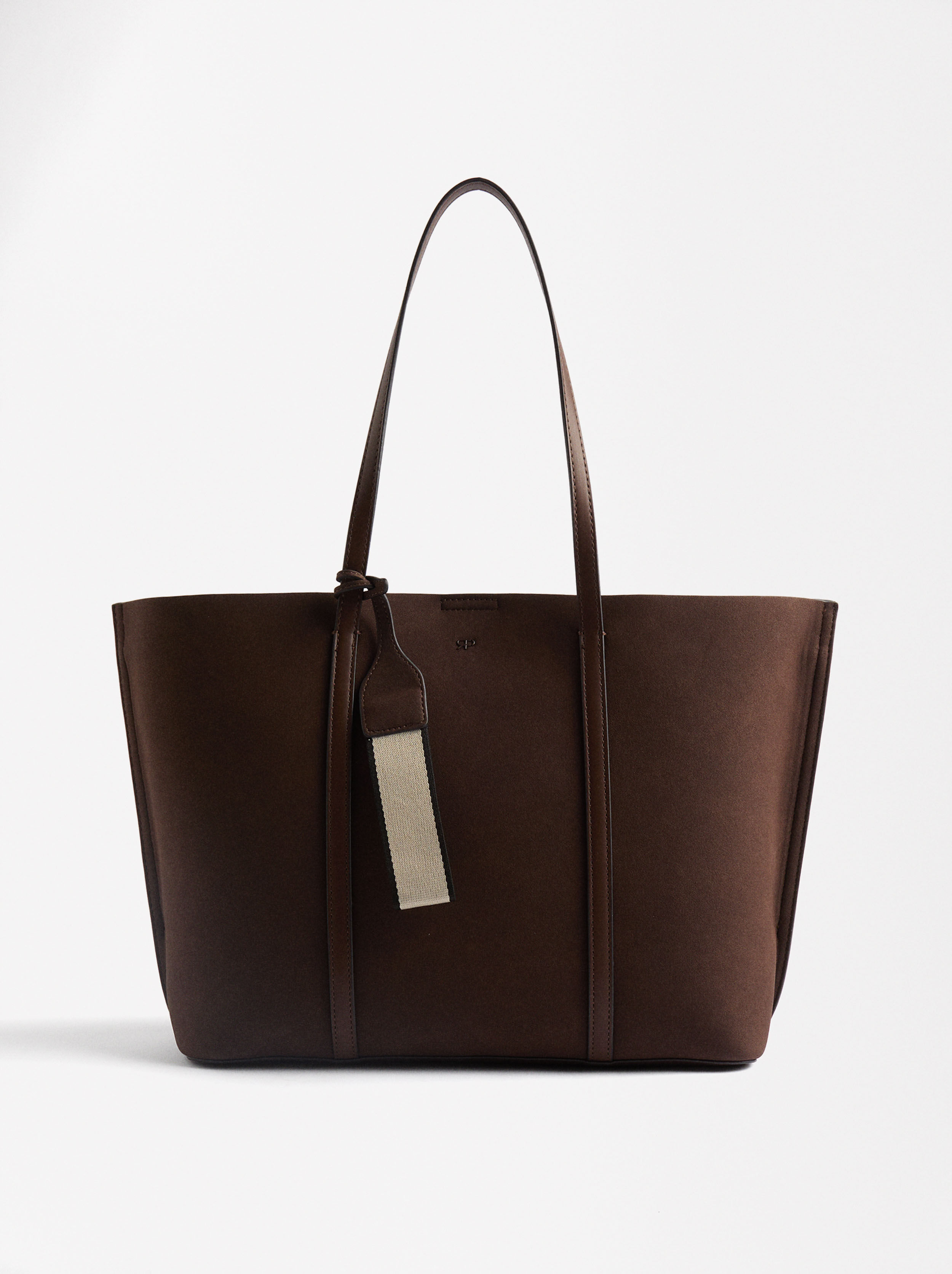 Sac Cabas Effet Cuir Marron Parfois