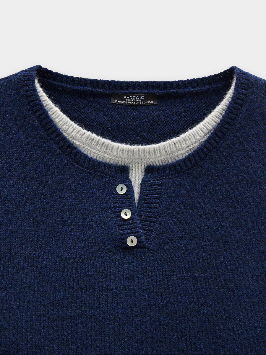 Double knit effect sweater