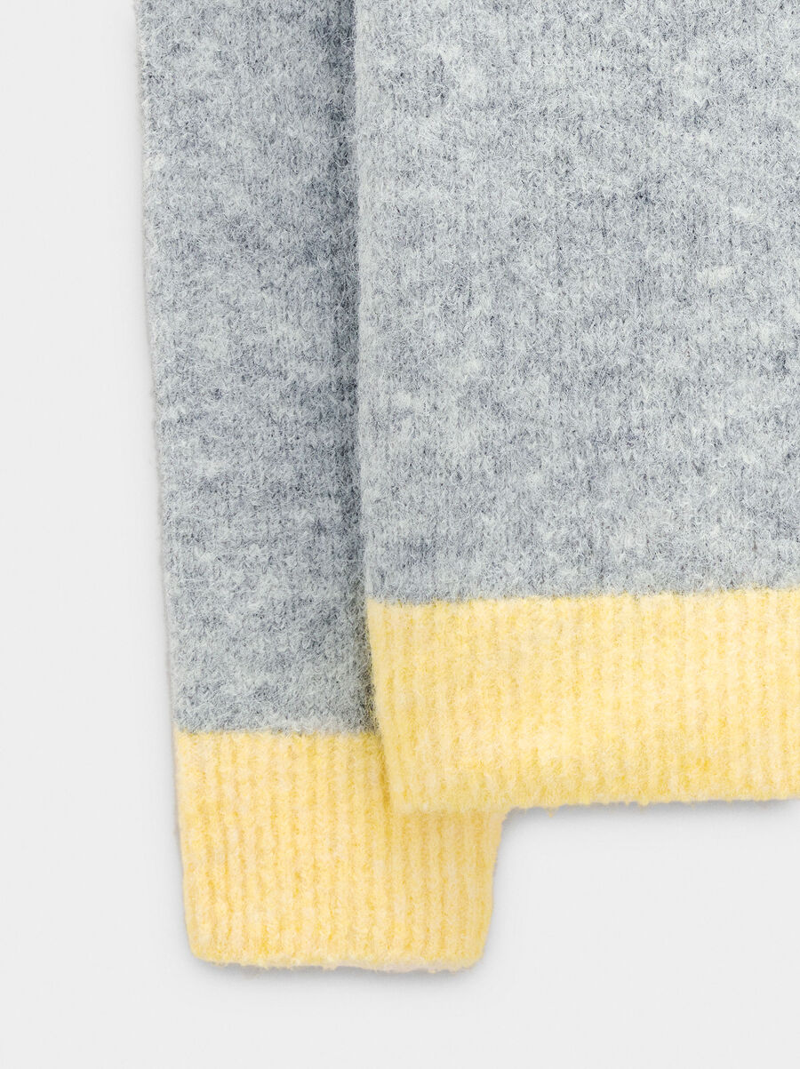 Jersey de punto con bordes contrastantes
