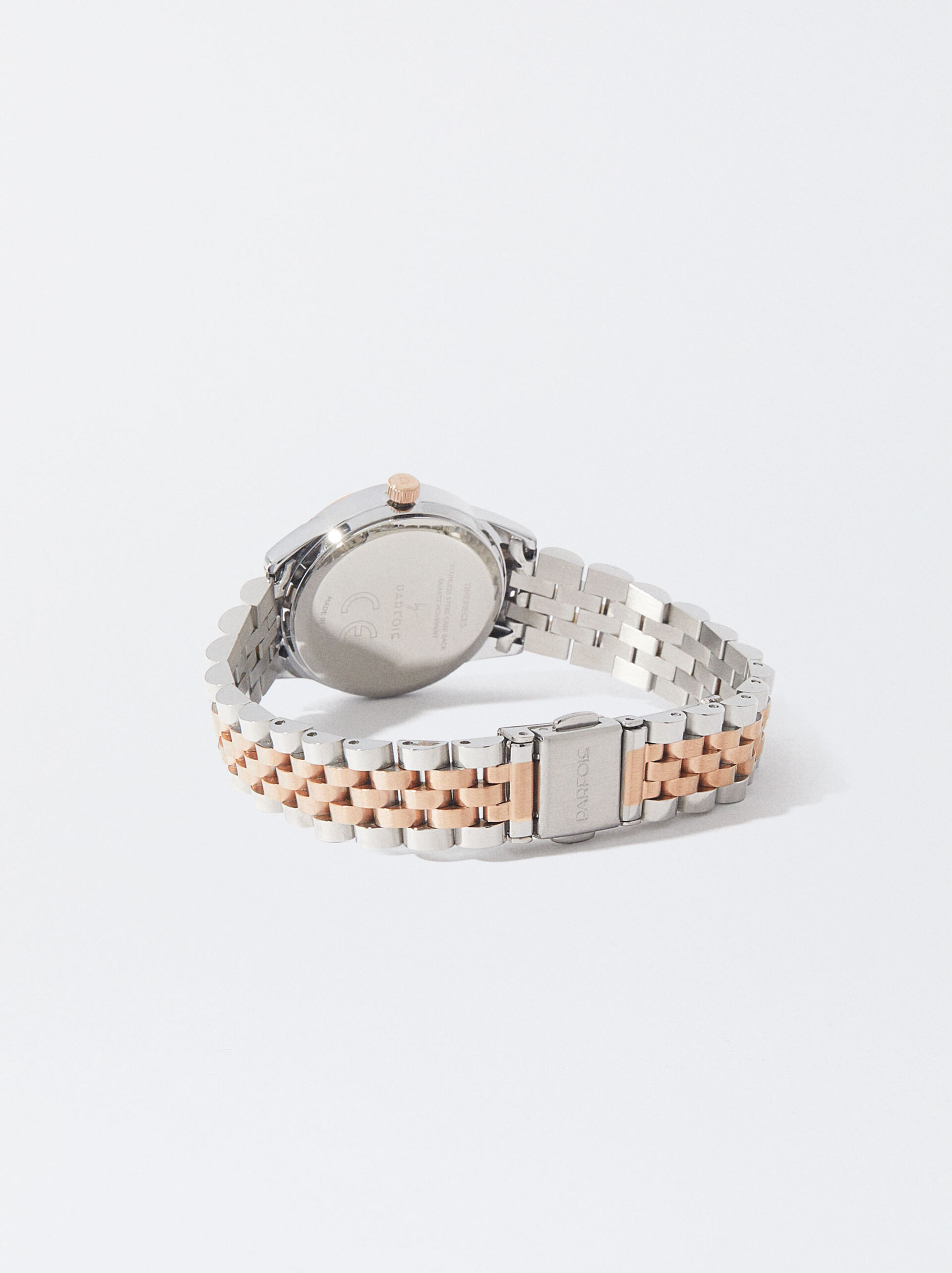 Relógio Com Bracelete De Aço Personalizável image number 3.0