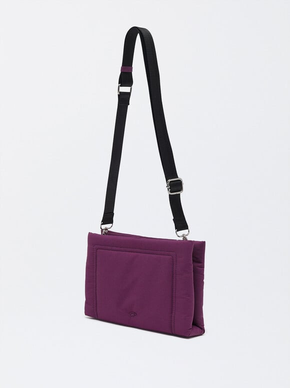 Nylon Crossbody Bag, Purple, hi-res