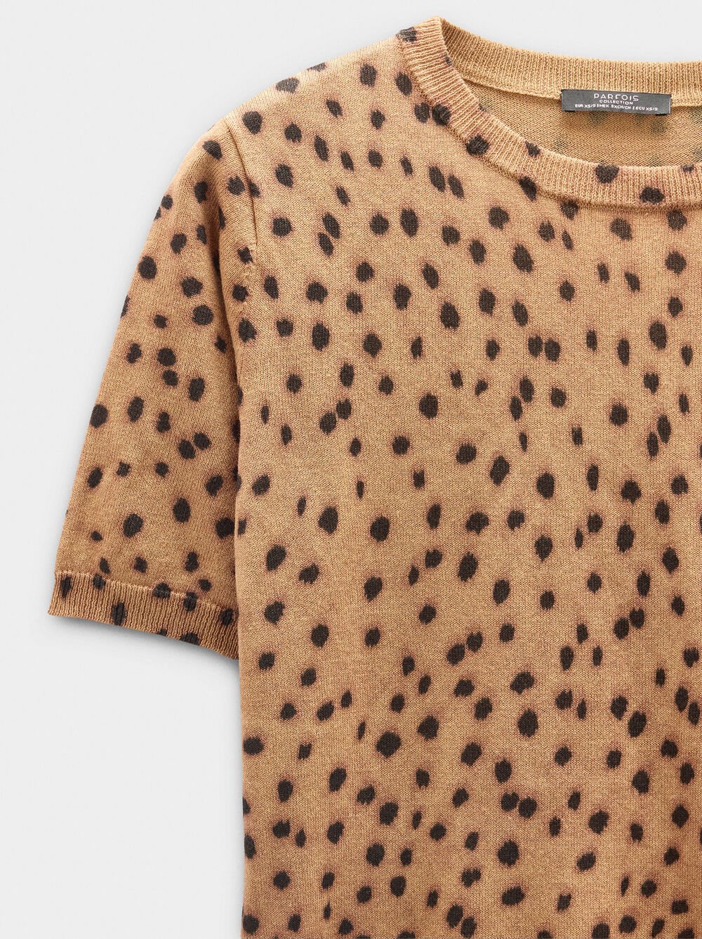 Camisola de malha estampado animal