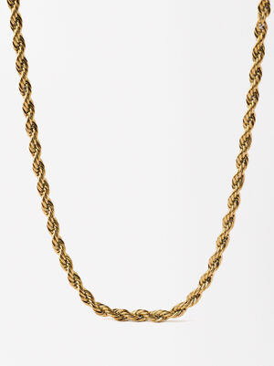 Solomon Cord Necklace - Stainless Steel