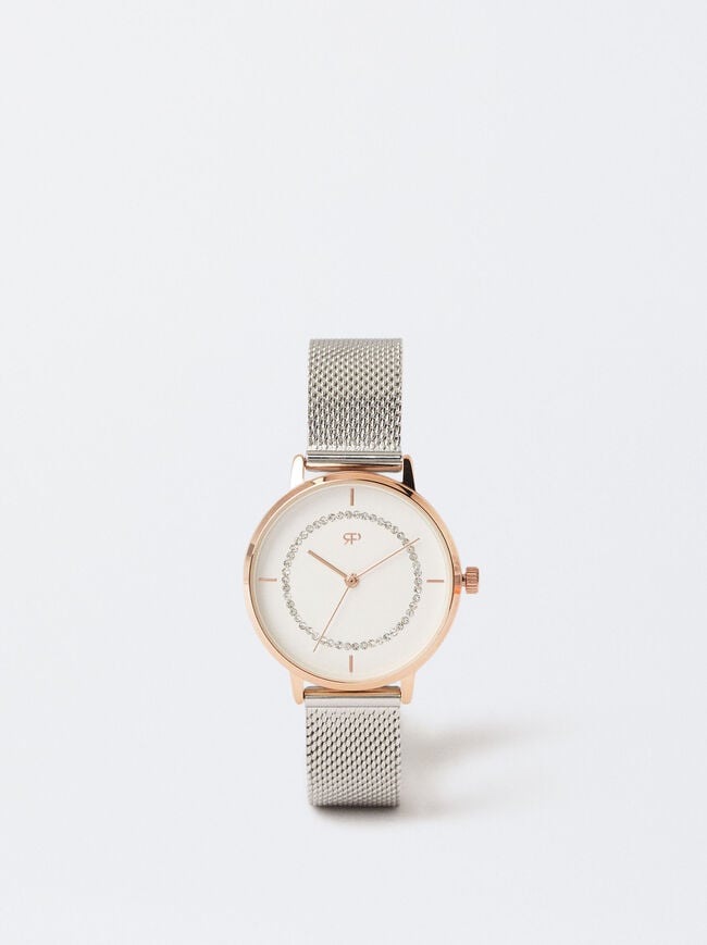 Stainless Steel Rose Gold Watch