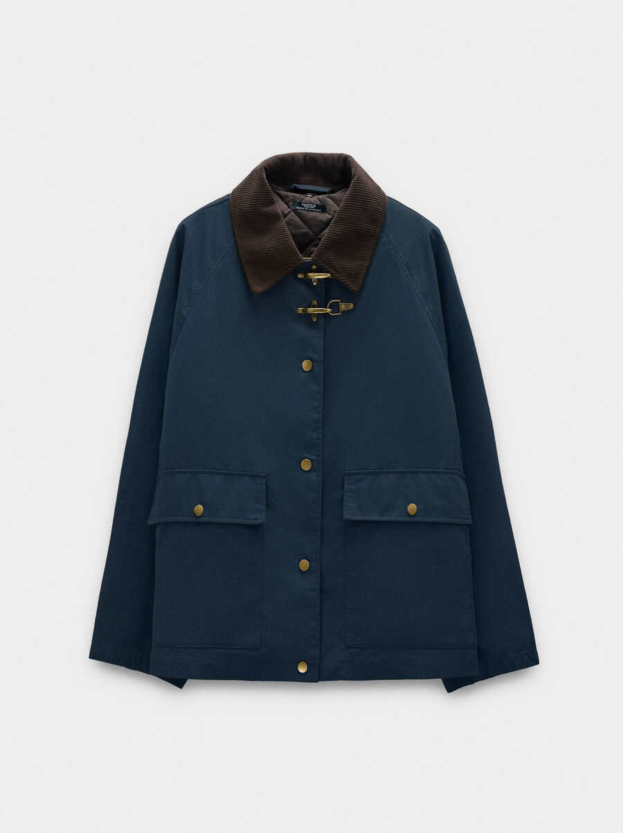 Cotton jacket with vest