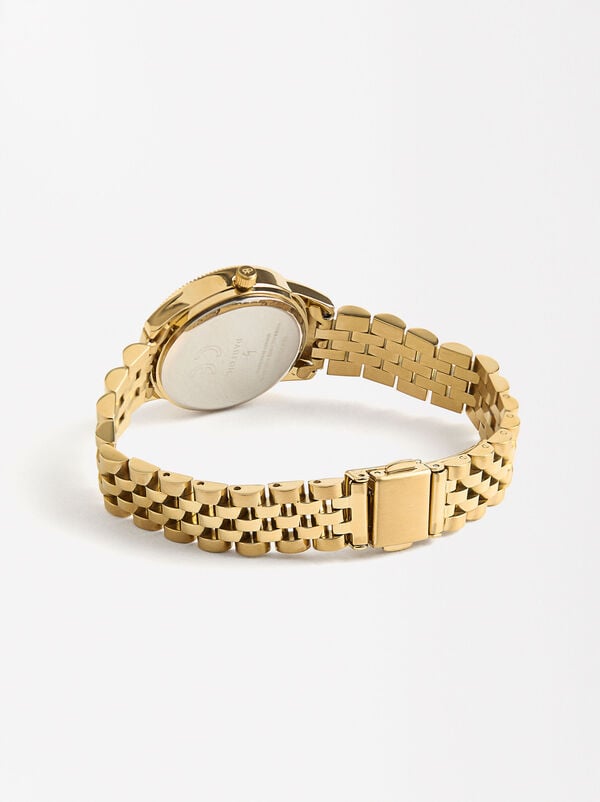 Stainless steel bracelets watch with strap