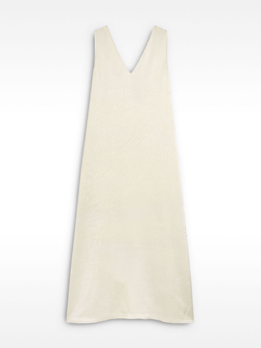 Wrinkled effect midi dress