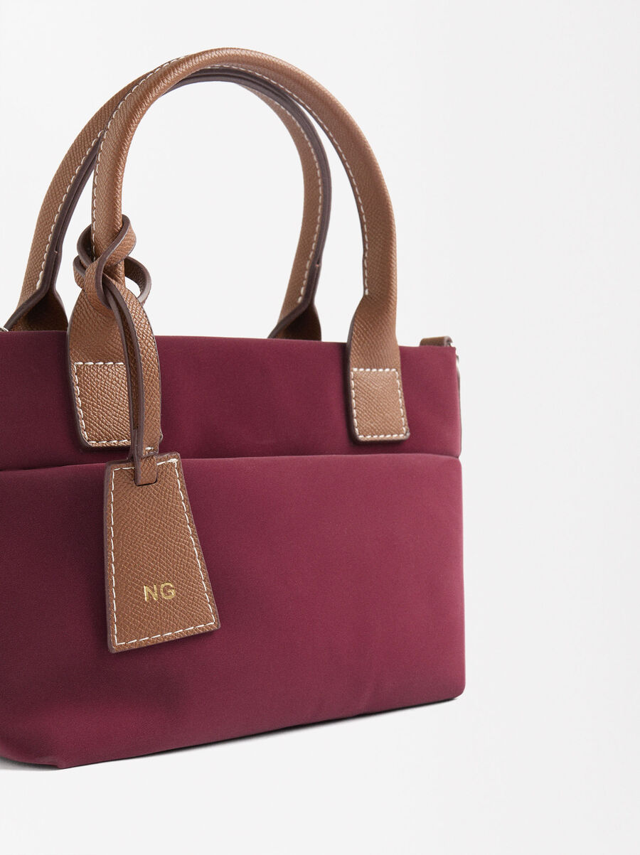 Tote Tasche mit samtiger Textur