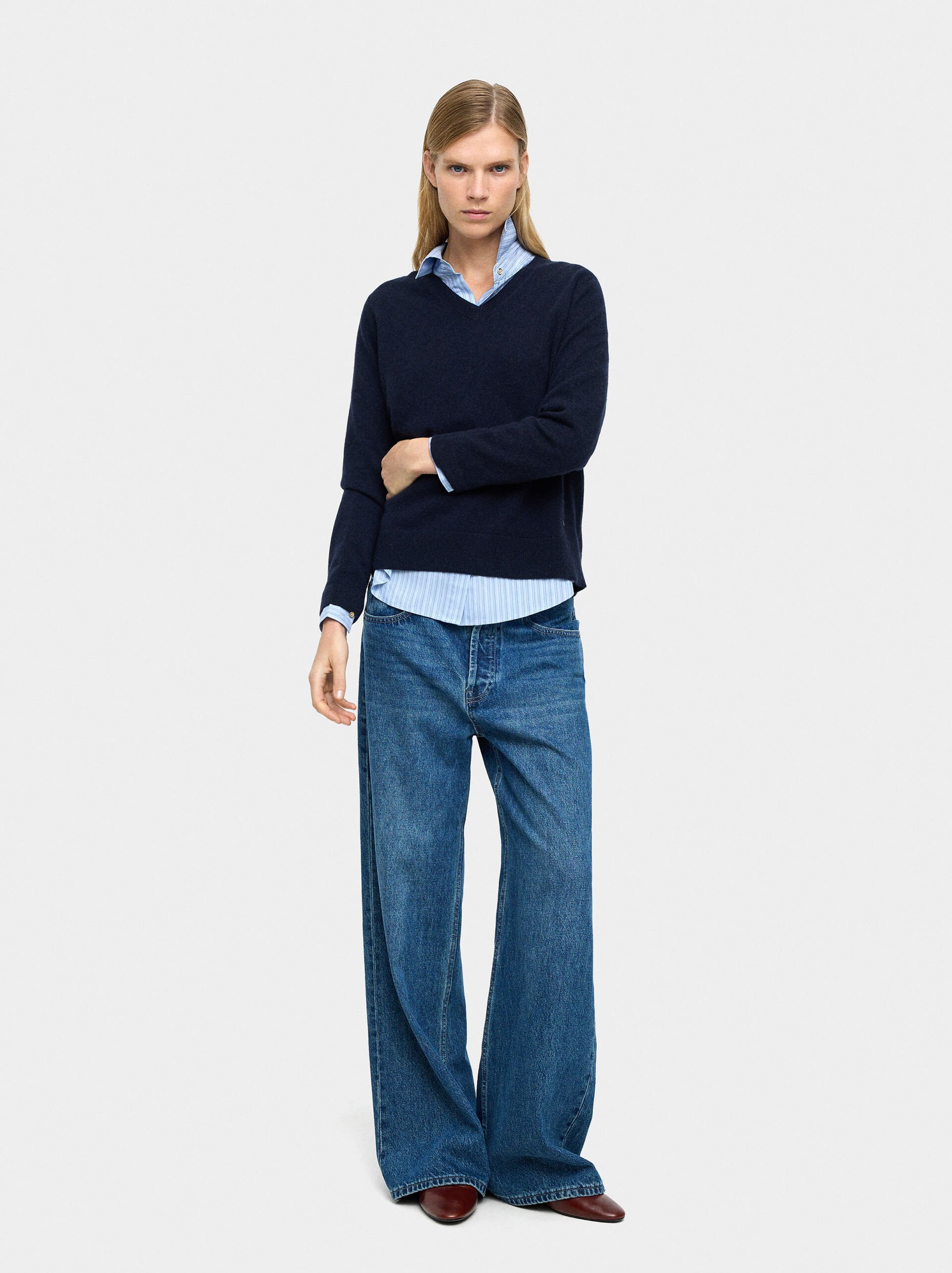 100% cashmere sweater image number 0.0