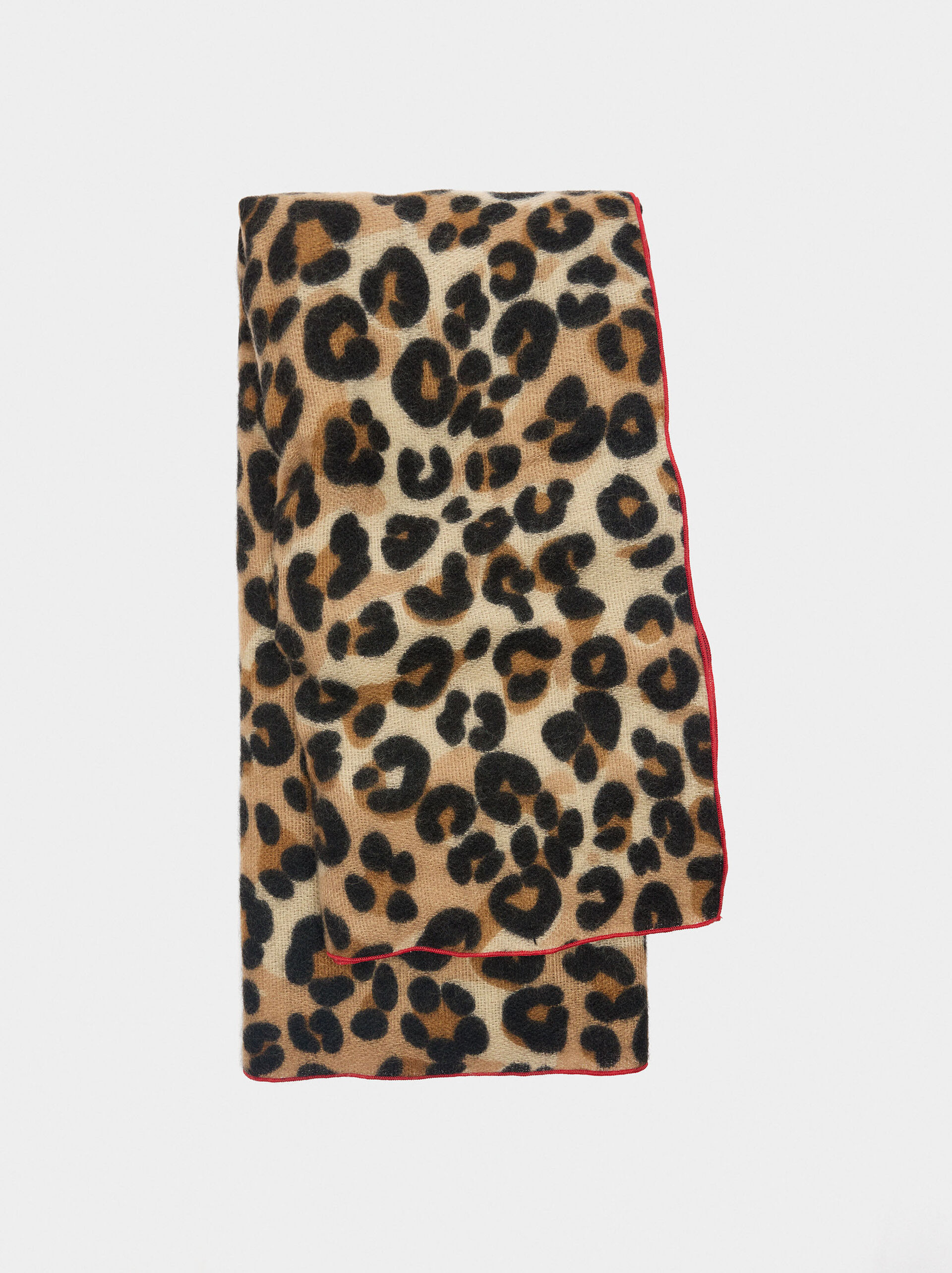 Schal mit Animal-Print image number 0.0