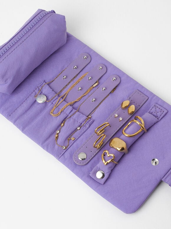 Roll Jewellery Case, Purple, hi-res