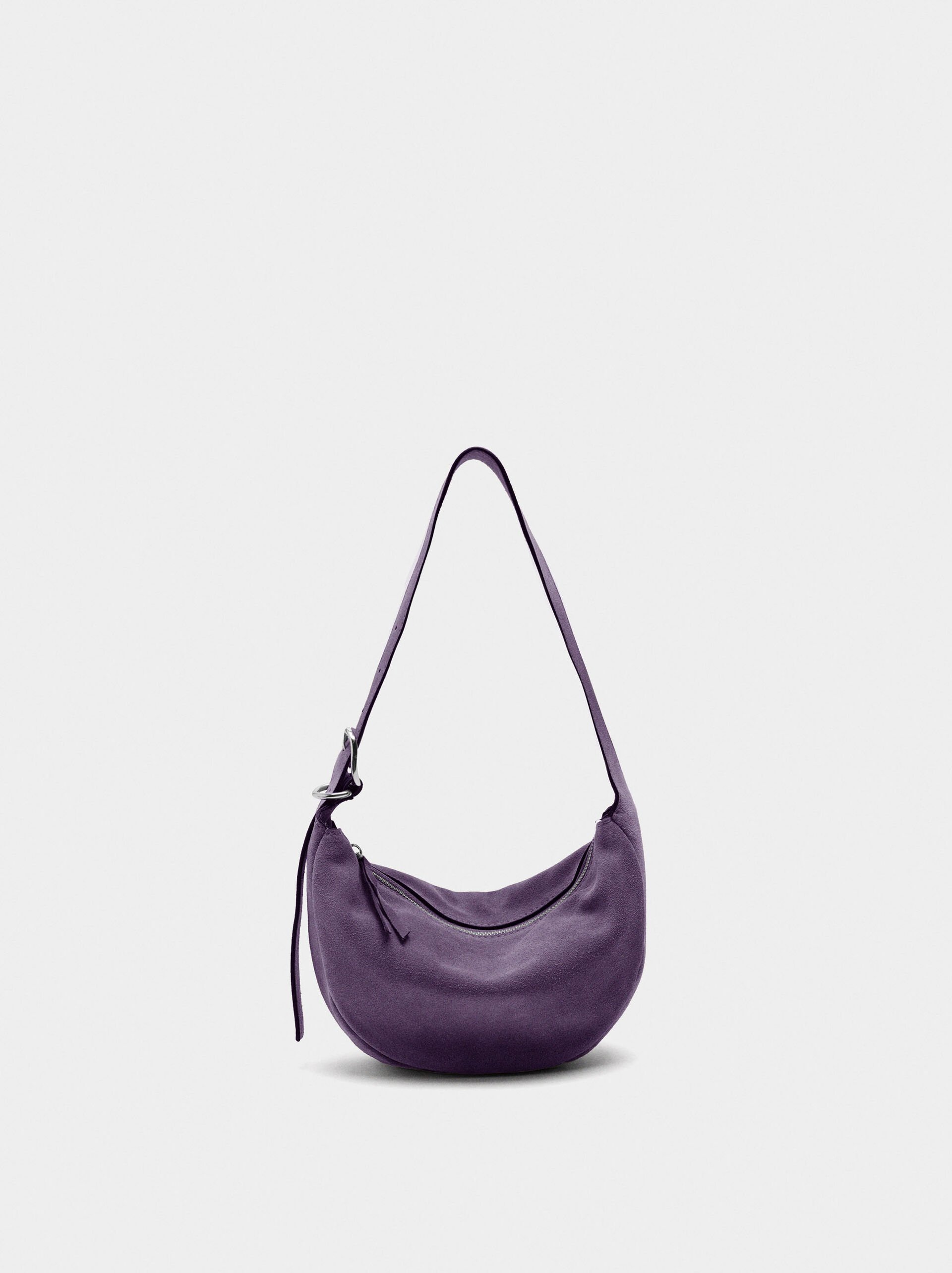 Leather hobo bag image number 0.0