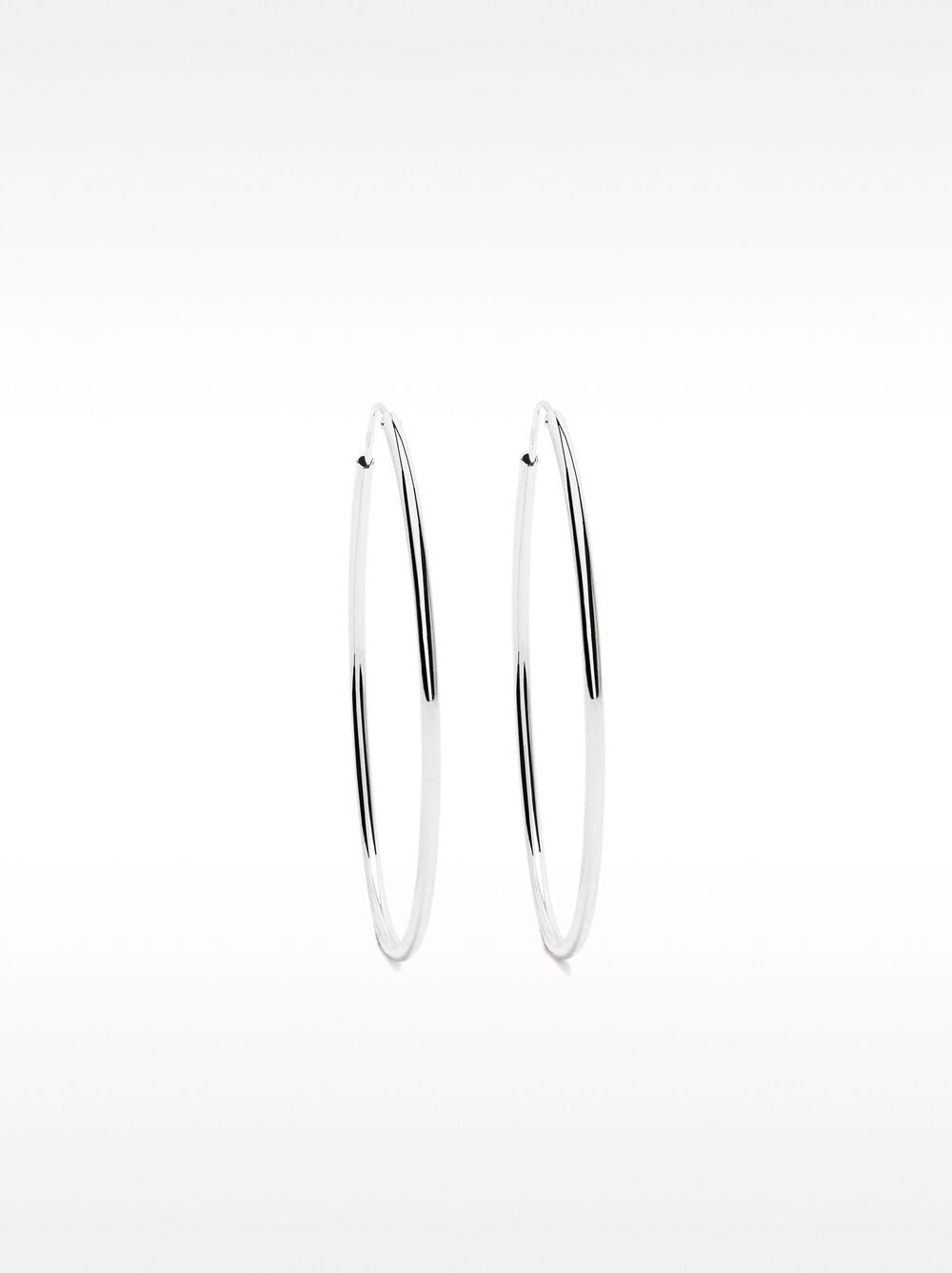 Pendiente de aro largos de plata 925