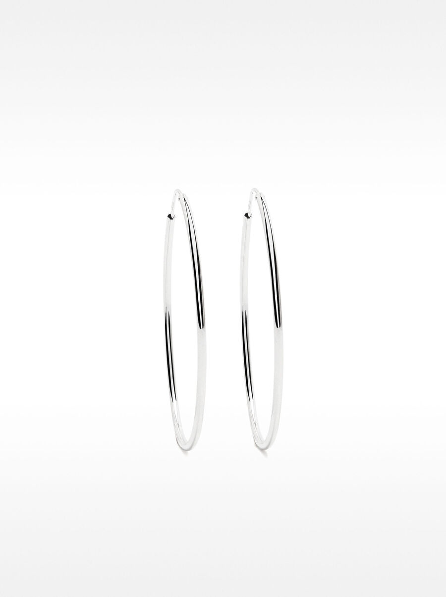 925 silver large hoop earrings
