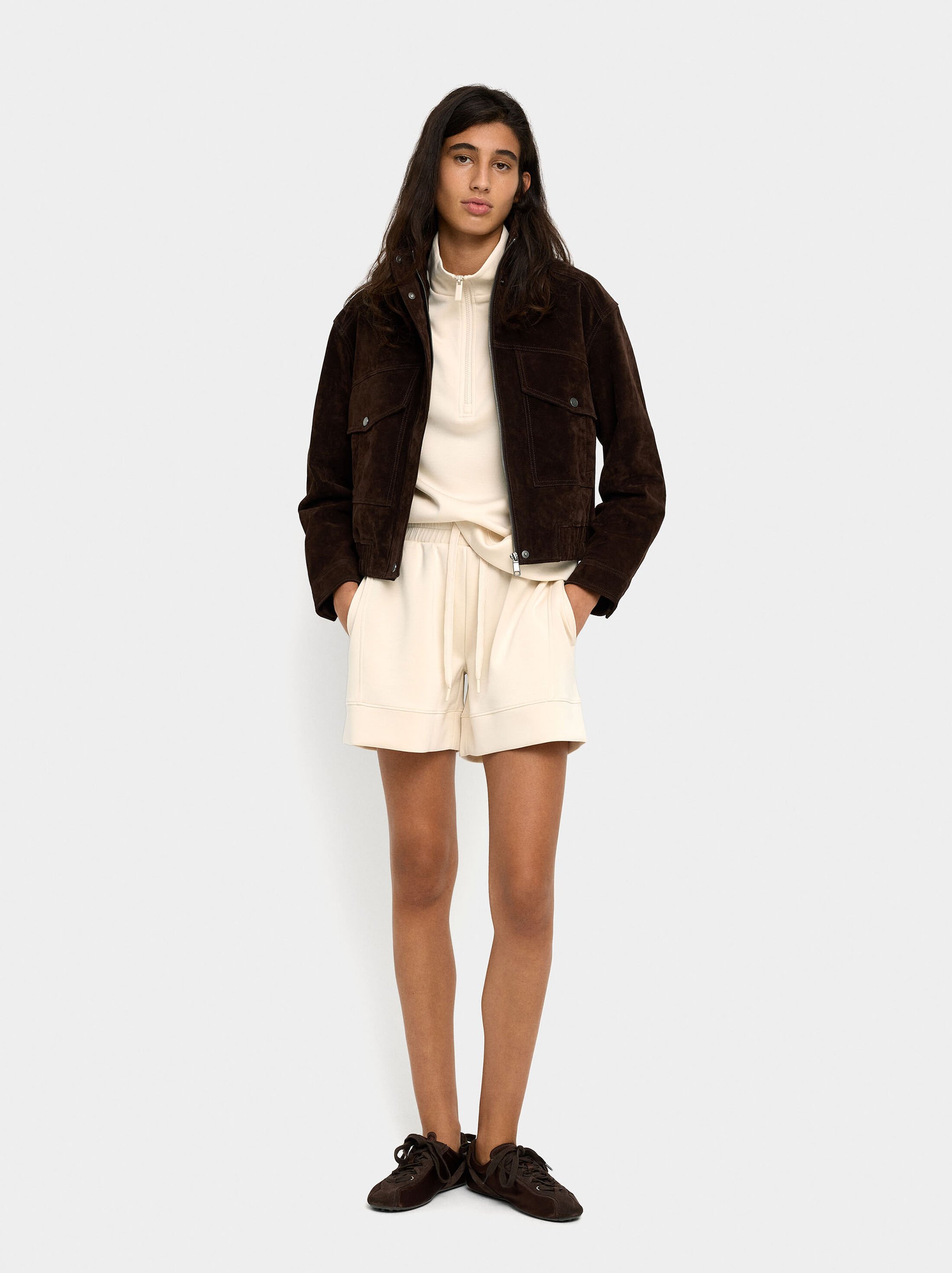 Shorts with elastic waist and soft touch image number 0.0