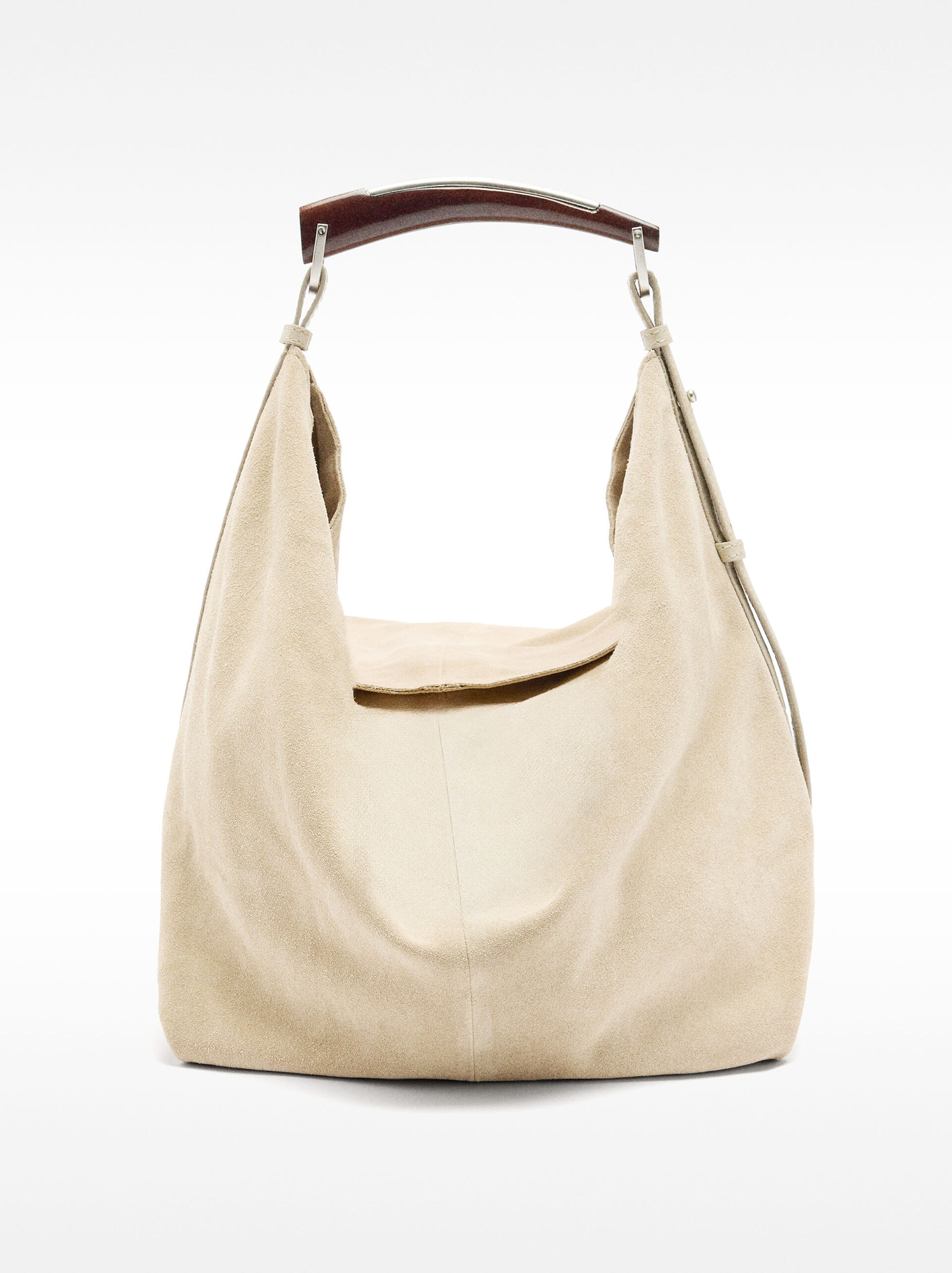 Shoulder bag in suede leather image number 2.0