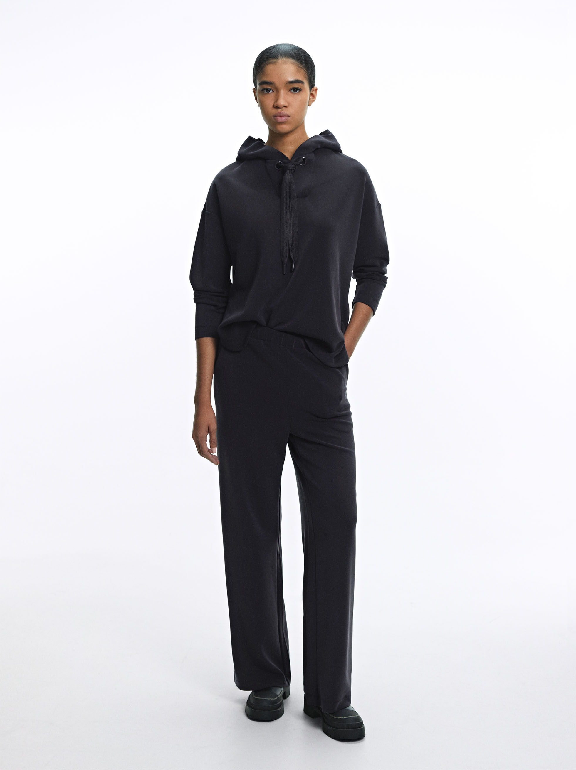 Pantalon fluide taille elastique sales