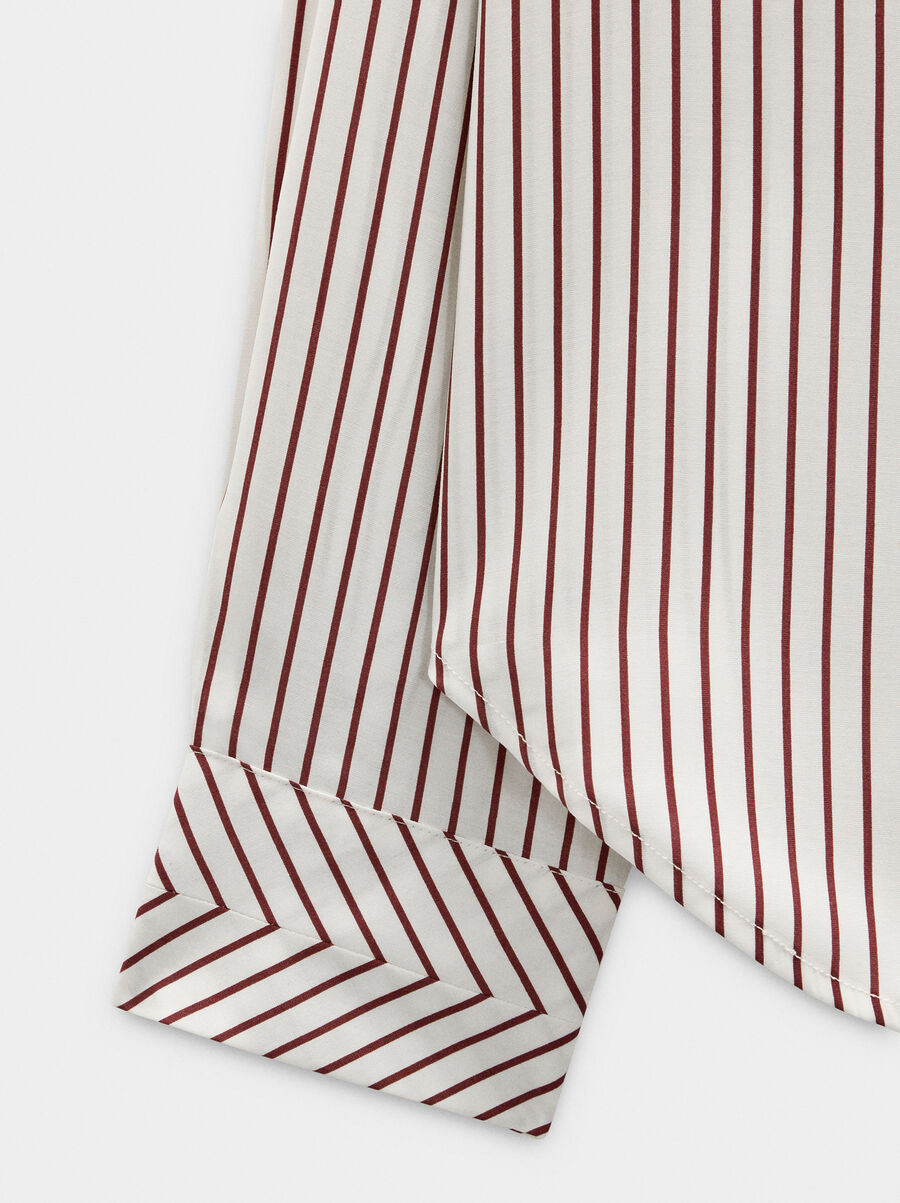 Striped long-sleeve shirt