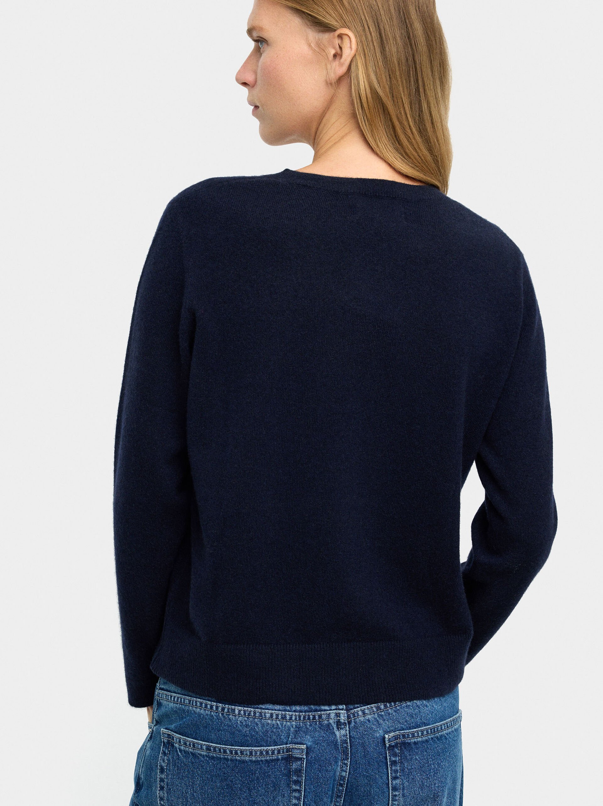 100% cashmere sweater image number 3.0