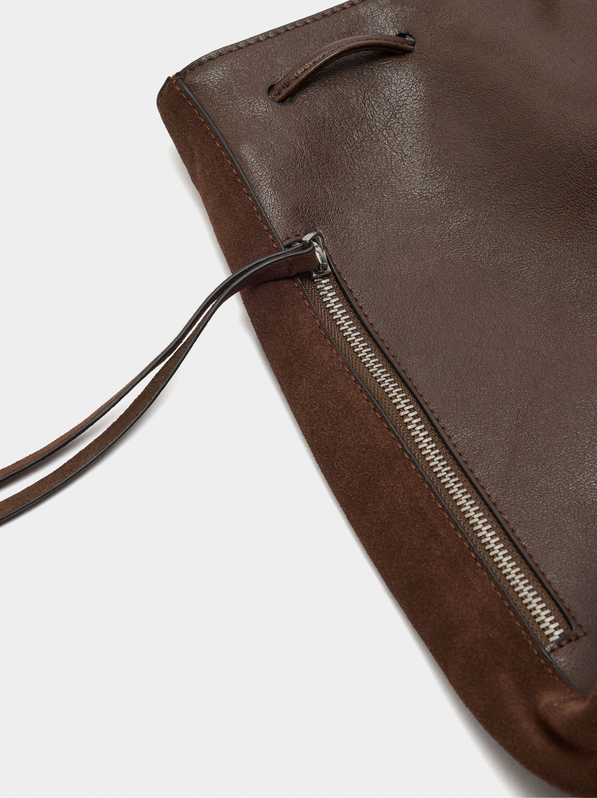 Sac à dos avec cuir image number 2.0