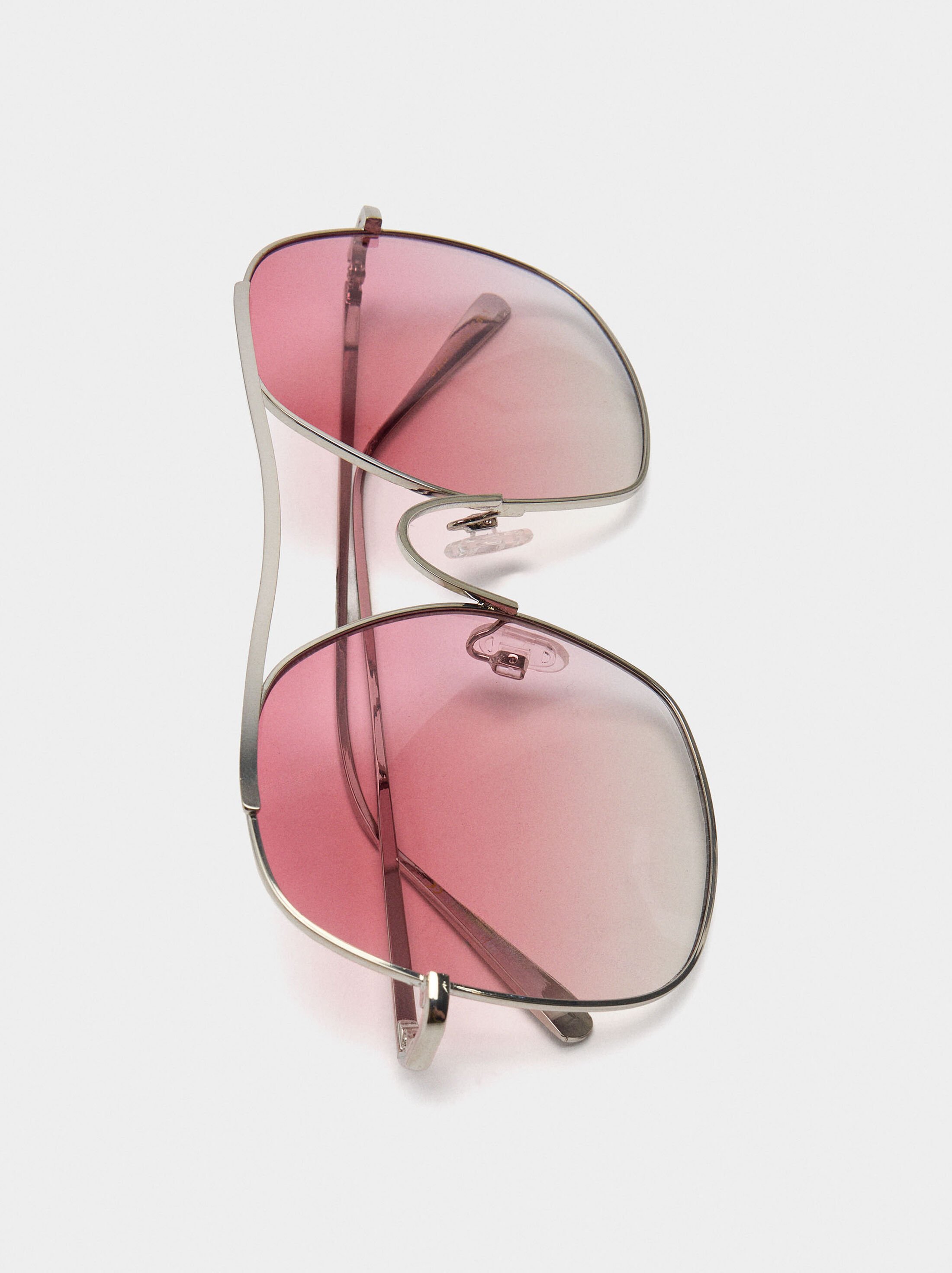 Semi-transparent round sunglasses image number 5.0