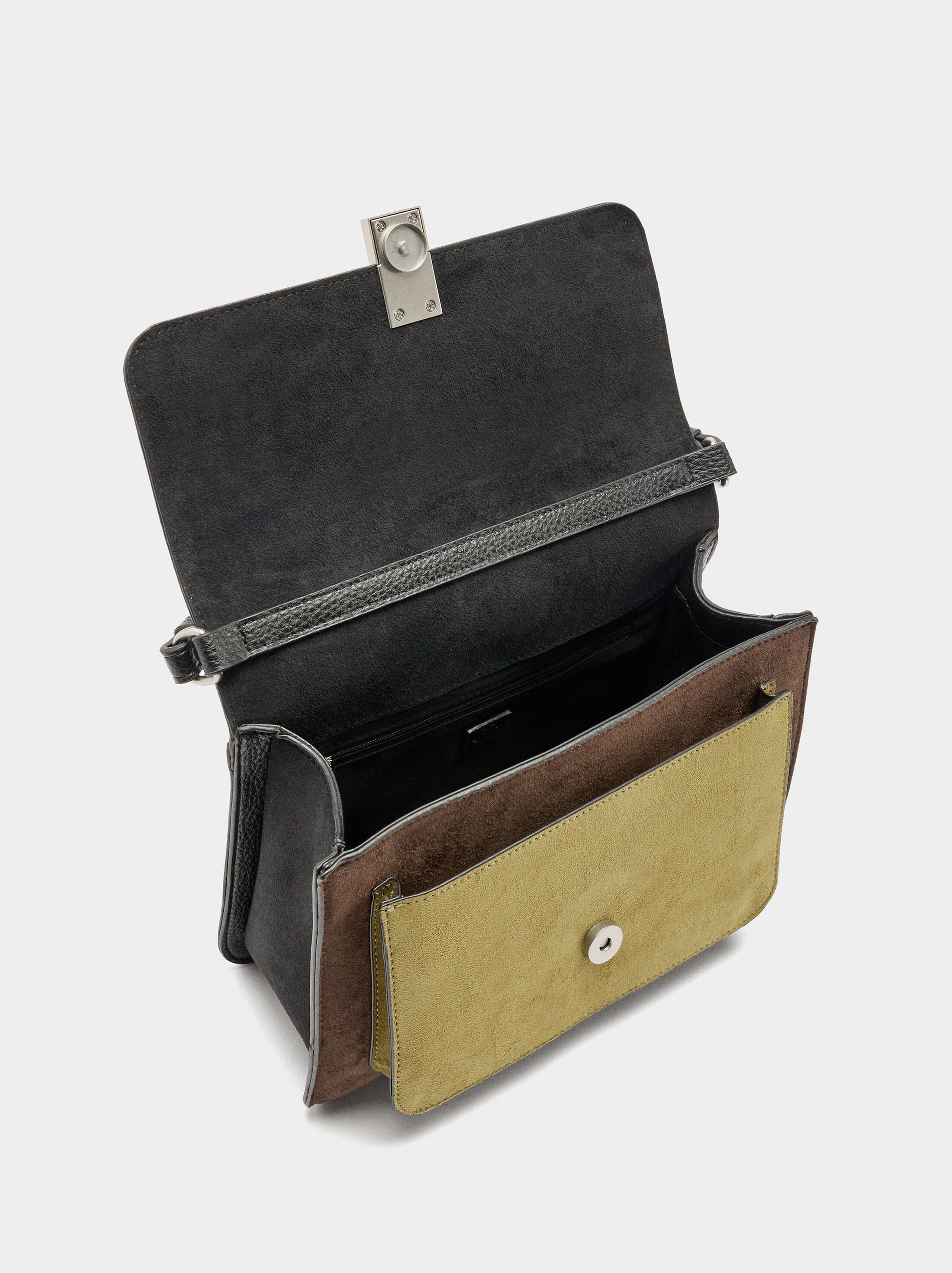 Bolso bandolera detalles de piel image number 4.0