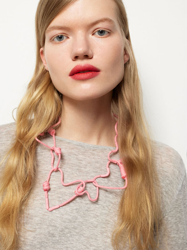 Online Exclusive - Knotted Hearts Necklace image number 1.0