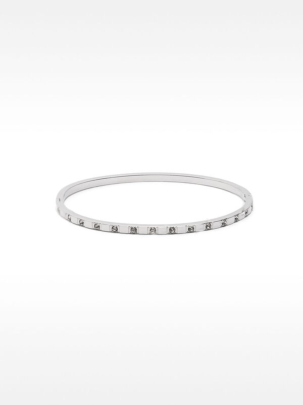 Bracelet with crystals - stainless steel