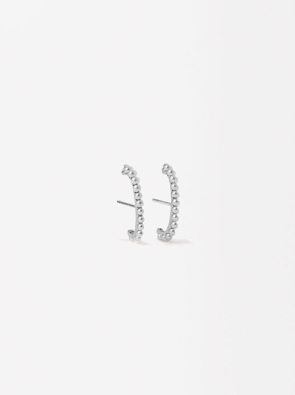925 Silver Studs With Freshwater Pearls, Silver, hi-res