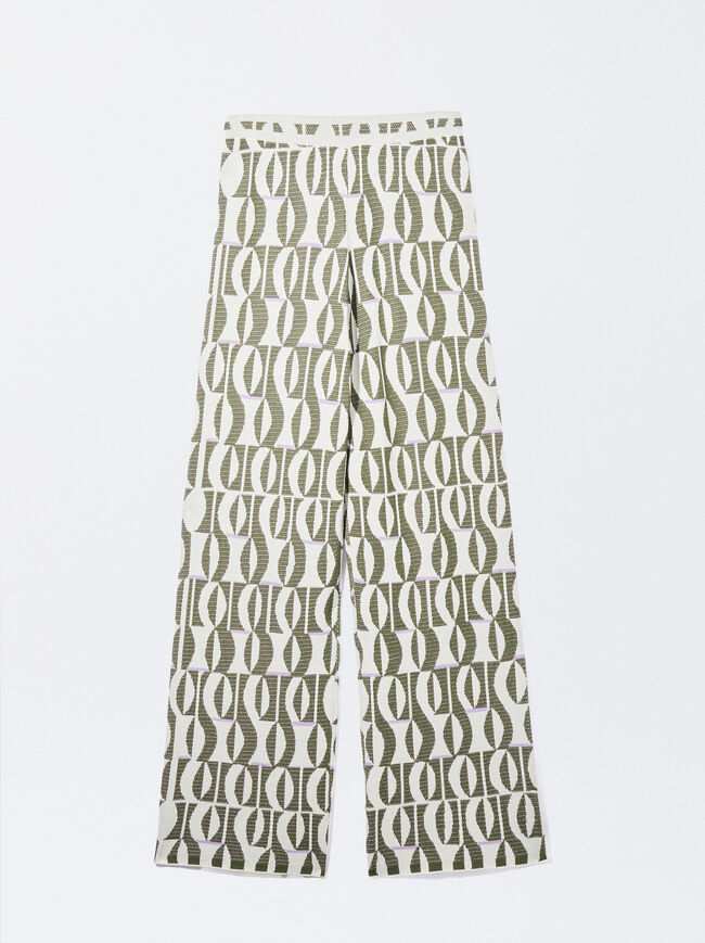 Jacquard Knit Trousers