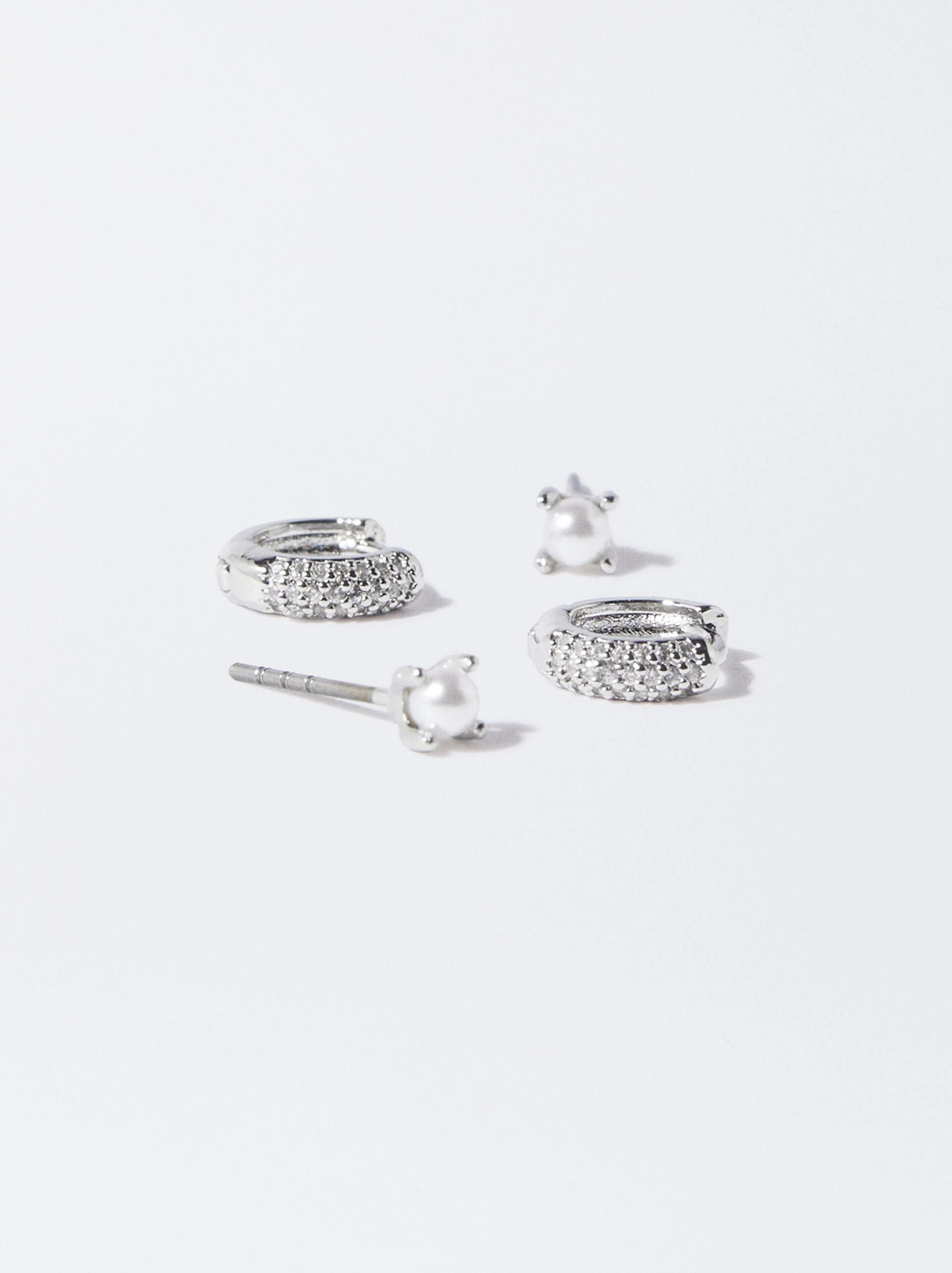 Set Of Silver-Plated Earrings image number 2.0