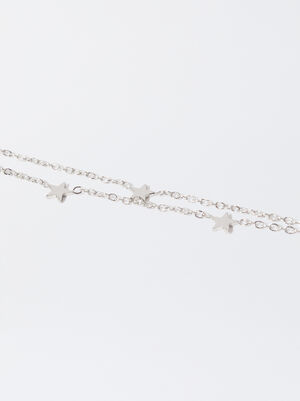 Silver-Plated Bracelet With Stars