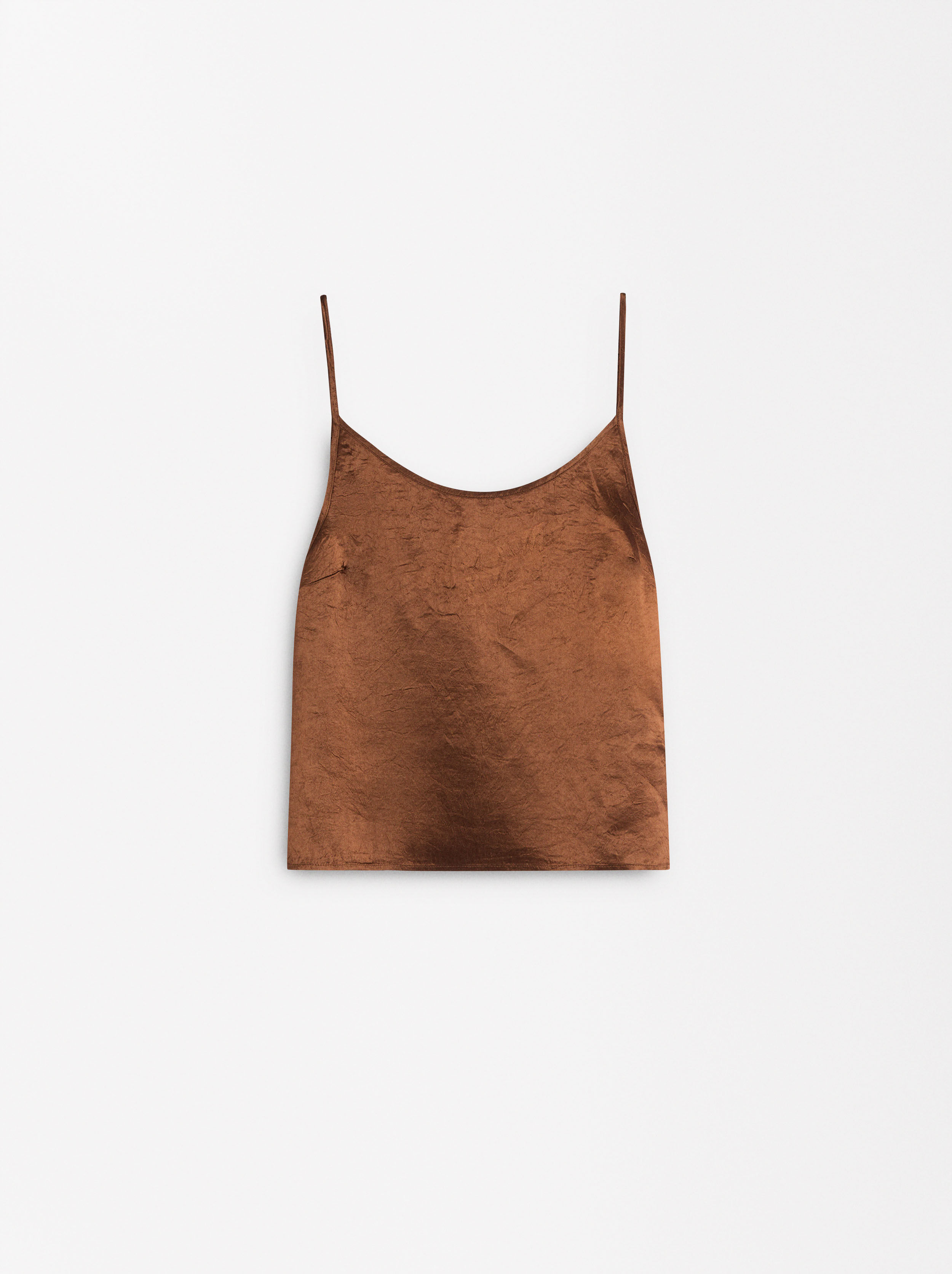 Satin top Brown | Parfois