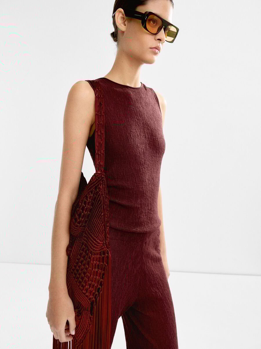 Knit sleeveless top