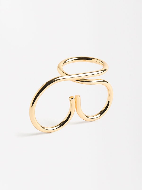Double ring with circle