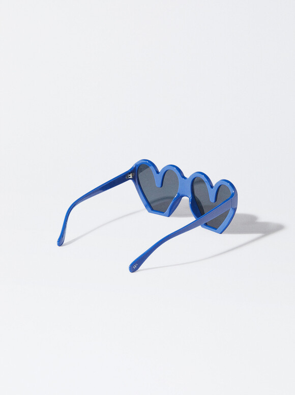 Exclusivo Online - Gafas De Sol Corazón, Azul, hi-res