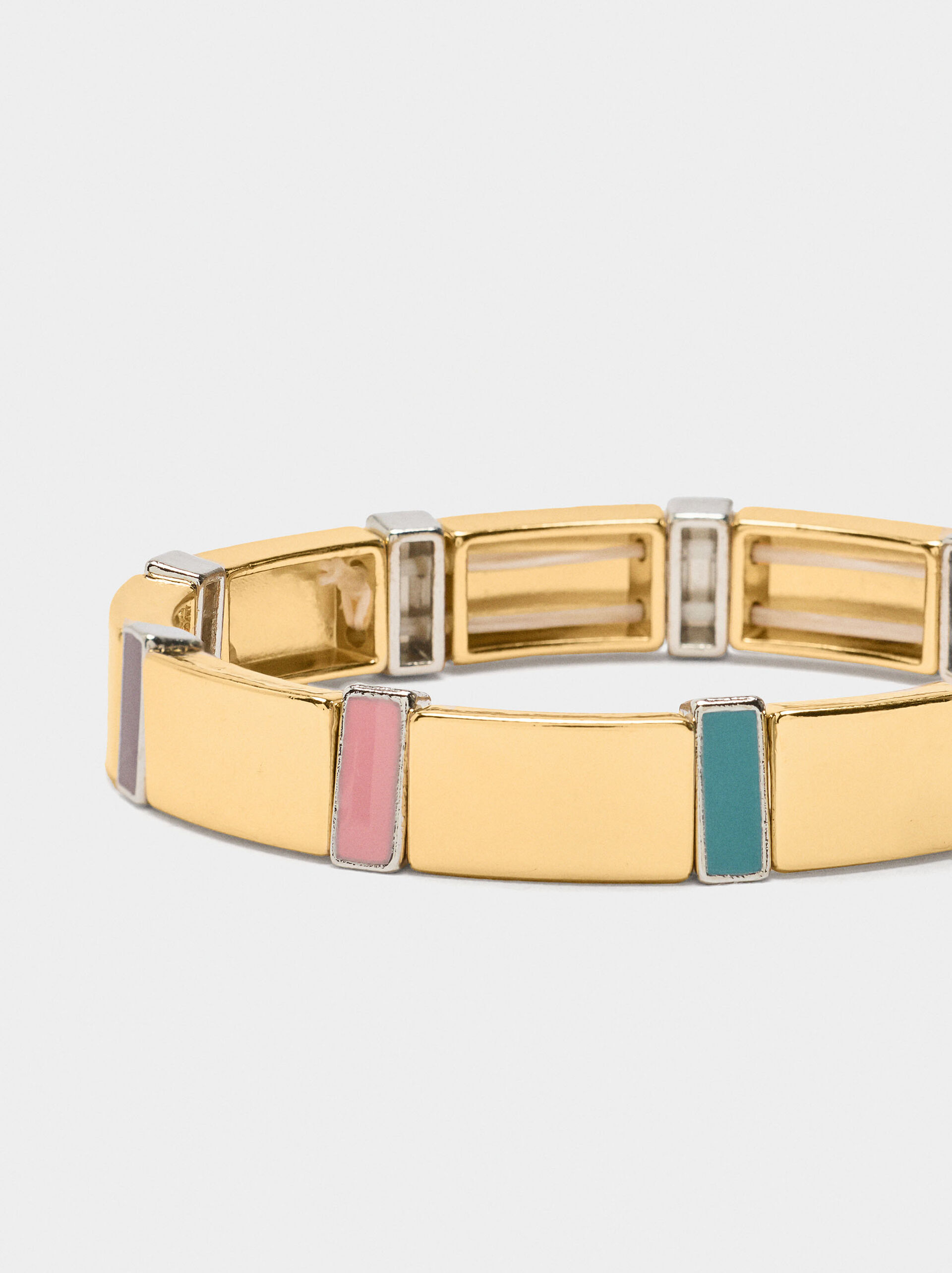 Elastic bracelet with enamel image number 2.0