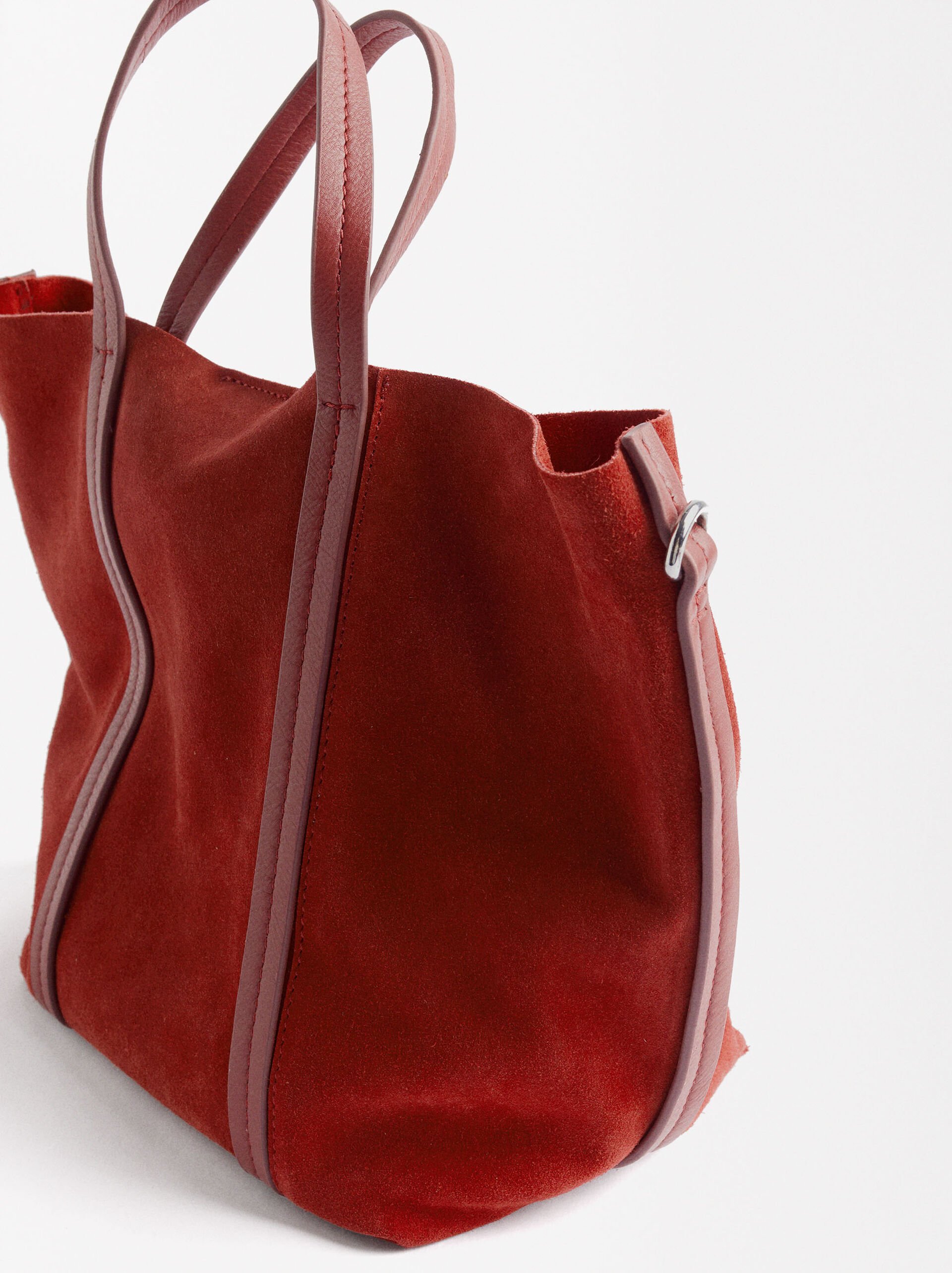 Bolso tote de piel con Bolso removible image number 3.0