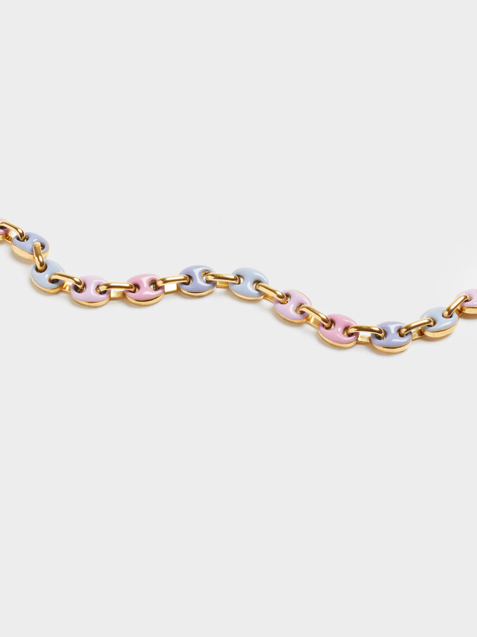 Stainless Steel Multicoloured Bracelet, Multicolor, hi-res