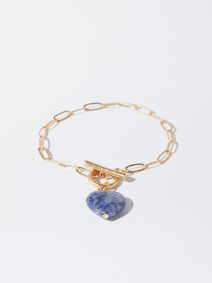 Bracelet With Heart Stone
