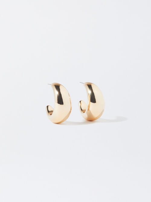 Golden Hoop Earrings 