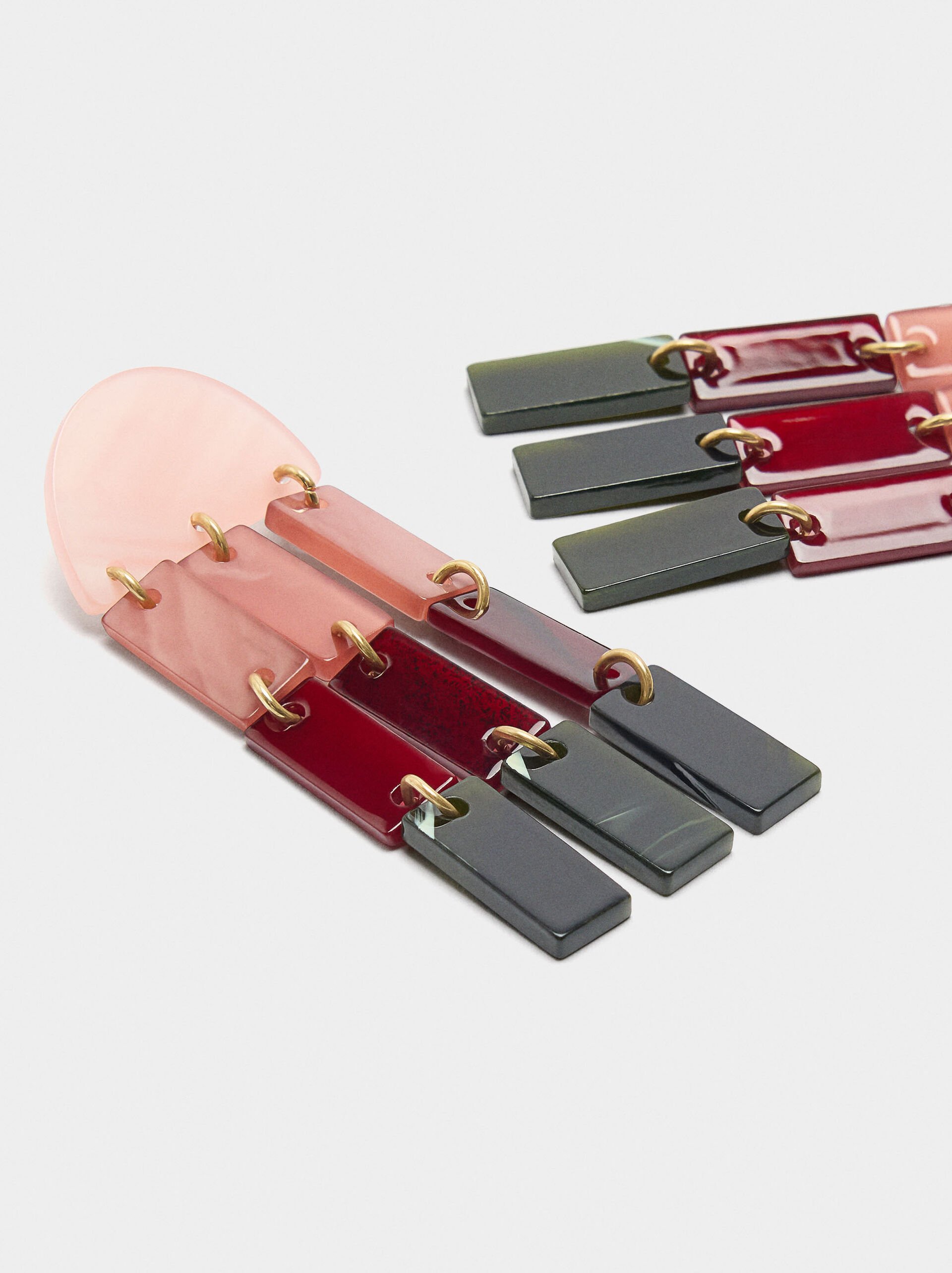 Multicolor geometric earrings image number 1.0